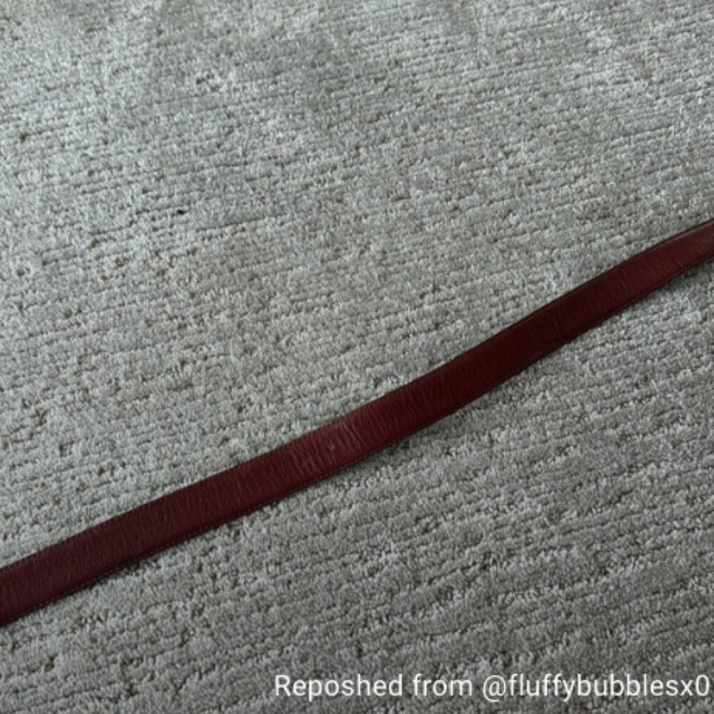 Vintage YSL Burgundy Leather Belt - Picture 8 of 9